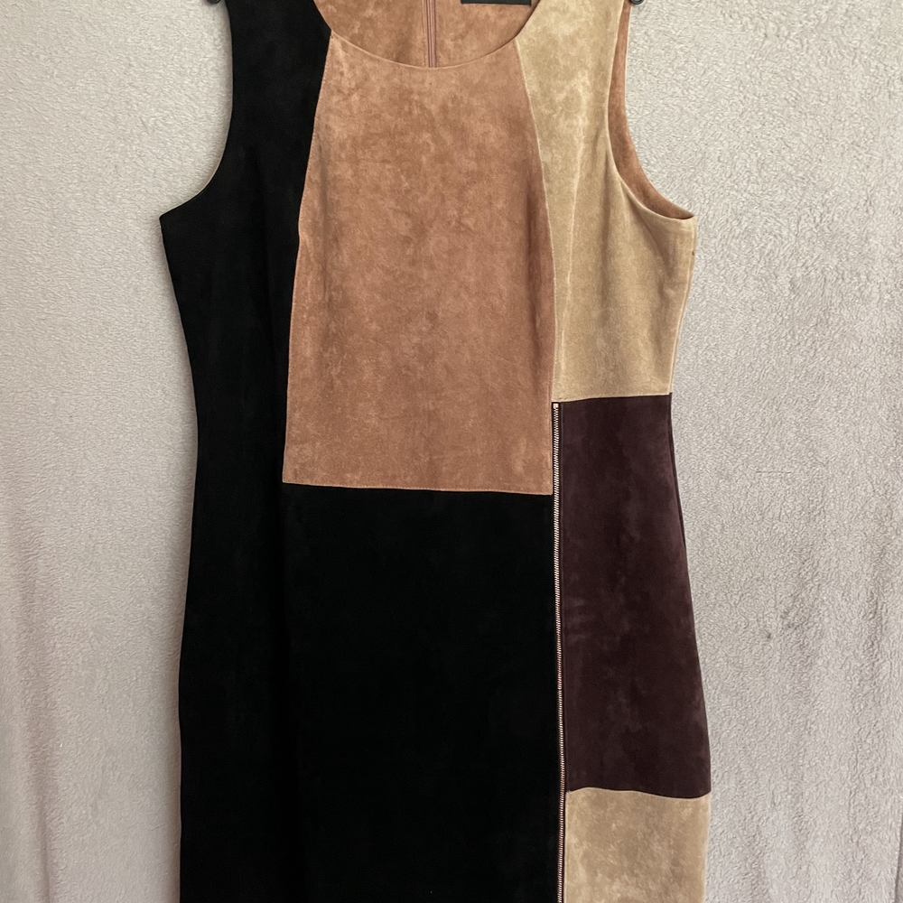 Ivanka Trump Multicolor Patchwork Mini Dress - image 1